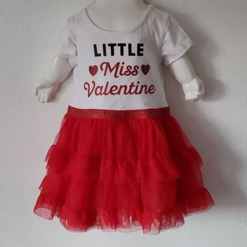 CHILDREN'S PLACE Dress Little Miss Valentine Tutu Skirt TODDLER Girls 18-24 MTHS - Picture 2 of 10